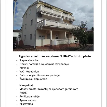 Apartman Luna Lägenhet Vir